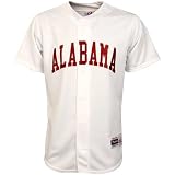 Majestic Alabama Crimson Tide White Collegiate Replica Baseball Jersey