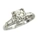 Antique Platinum Diamond Engagement Ring, circa 1930s
