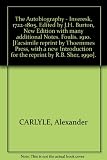 The autobiography of Dr. Alexander Carlyle of Inveresk 1722-1805