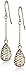 Amazon Collection 14k Yellow Gold Teardrop Filigree Dangle Earrings
