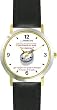 Habit 1 - A Conscience is a Compass (Spanish Text) - DELUXE TWO-TONE WATCH from THE 7 HABITS - WATCH COLLECTION BY WATCHBUDDY&reg; - Arabic Numbers - Black Leather Strap-Size-Large ( Men's Size or Jumbo Women's Size )