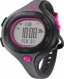 Soleus Women's SR009011 Chicked Grey Digital Dial with Black and Pink Polyurethane Strap Watch