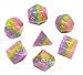 Polyhedral DND Dice Set Rainbow Candy Dice for Dungeons and Dragons(D&D) Role Playing Game(RPG),MTG,Pathfinder,Table Game,Board Games Dice Set