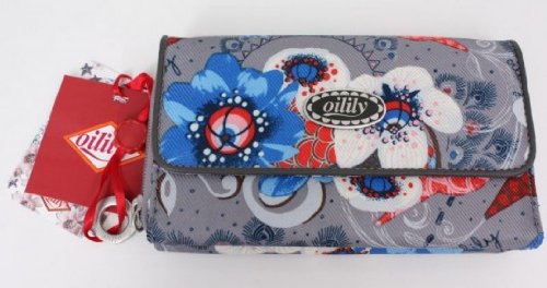 Oilily Big Wallet Geldb&ouml;rse Portemonnaie Grey Grau
