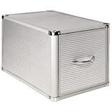 Hama CD ROM Alu File Box 160 fuer bis zu 160 CDs incl. 80 nummerierten CD-Schutzhuellen silber