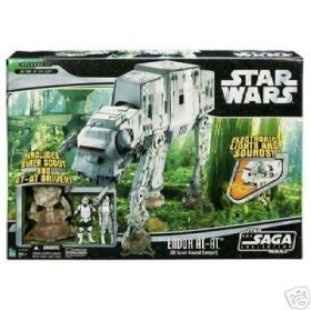 Star Wars Saga Deluxe Vehicle Endor AT-AT Walker w/ Biker Scout and AT-AT Pilot