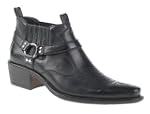Mens US Brass Cuban Heel Short Ankle...