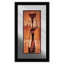 Mirrored Africa Art with Pot On Head Painting (16.5x28.25")
