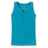 Girls' Cherokee  Button-Front Sleeveless Tank - Aqua