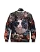 Pink Queen Womens Stylish Print Pullover Roll Neck Sweatshirt Sweaters Hoodie