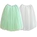 Zehui Womens 5 Layers Tutu Princess Skirt Petticoat Knee-length Mini Dress Beige Us S