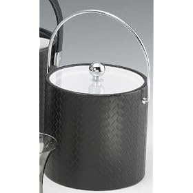 Kraftware 46365 San Remo Eclipse 3 Quart Ice Bucket with Bale Handle and Lucite Cover by Kraftware