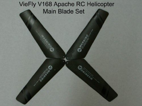 Main Blade set for Viefly V168 3 Channel Apached RC Helicopter W/Gryo Main Blade set for Viefly V168 3 Channel Apached RC Helicopter W/Gryo