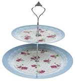 Blue Floral Chintz Cake Stand