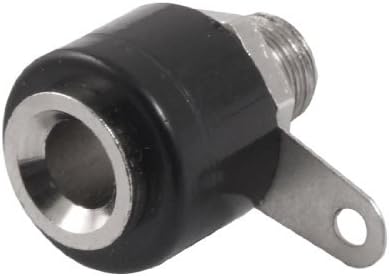 Reemplazo de montaje en panel de 4 mm Jack tipo banana Socket Negro Silver Tone