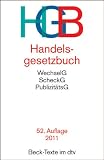 Produkt-Bild: Handelsgesetzbuch HGB: Ohne Seehandelsrecht, mit Publizit&auml;tsgesetz, Wertpapierhandelsgesetz, Wechselgesetz und Scheckgesetz