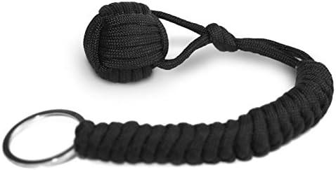 Monkey Fist - Paracord Self Defense Keychain -550lb Strength Dual Corded for Best Survival Tool