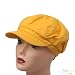 Product Cotton Elastic Newsboy Cap-Yellow.