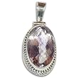 Pendants for Girls Silver Amethyst Gemstones Jewelry 1.5 inches