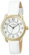 AK Anne Klein 108686SVWT AK Anne Klein Womens White Gold-Tone Casual Watch 108686SVWT