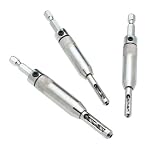 3 Pc High Speed Steel HSS Drill Bit Set Self Centering Hinge Door Cabinet