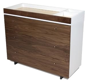 Spot On Square Roh Changing Tray, Walnut/White