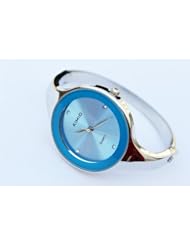 Elegent fashion round face ladys womens bracelet bangle wrist quartz watch