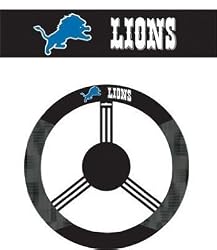 Detroit Lions Poly-Suede Steering Wheel Cover - NFL