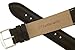 JP Leatherworks Mens Padded Genuine Leather Watchband - Color Black - 24mm Width - Extra Long Watch Band