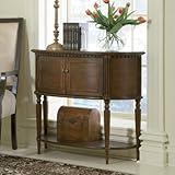 IMAGE OF Warm Cherry Demilune Console Table - overpacked
