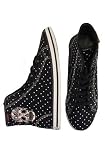 Punkrose Calavera bll/wht/red shoes