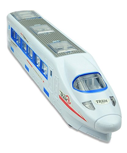 ToyZe Train Toy, High Speed with Beautiful Lights and Real Sounds, Bump and Go Action