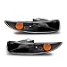 SPPC Bumper Lights Euro Black Amber For Chevy Camaro - (Pair)