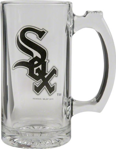 Chicago White Sox Beer Mug: 3D Logo Glass Tankard