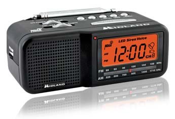 TRUE NIGHTVISION MIDLAND AM/FM CLOCK RADIO COVERT CAMERA/DVR WITH WEATHER BAND ALERT