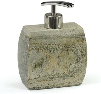 Home Decor, Slate Soap Pump, Dimensions: 4.25" L X 3.25" W X 6.25" H Material: Slate Finish: Natural