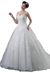 Organza/Tulle Sweetheart Beaded Applique  Dress