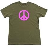 Peace Sign Neon Pink T-Shirt