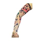 Tattoo Cycling Running Arm Warmers Cool Summer Arm Pro Arm Sleeves, M, 28
