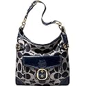 AUTHENTIC COACH BLEECKER SIGNATURE DENIM STITCHED POCKET HOBO 12540