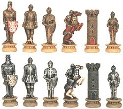 Medieval Times Iii Chessmen, King: 3 1/4" - Chess Chessmen