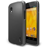 [SF Matte Grey]- Rearth Ringke SLIM for LG Google Nexus 4 SF Premium Hard Case - ECO Package [Revised Version]