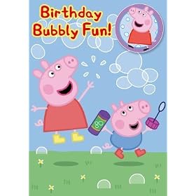 Peppa Pig - Birthday Card With Badge