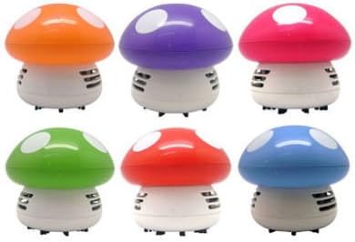 Ritzy Cute Mini Mushroom Corner Desk Table Dust Vacuum Cleaner Sweeper, To remove the cigarette ash or dust on the office table