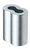 Zinc Plated Copper Crimping Loop Sleeve for 1/16 Diameter Wire Rope and Cable
