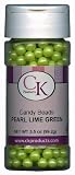 CK Products 7-Mm Candy Beads, Lime Green