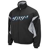 MLB Men's Toronto Blue Jays Long Sleeve Lightweight Full Zip Thermabase Premier Jacket (Pro Navy/Pro Scarlet, XX-Large)