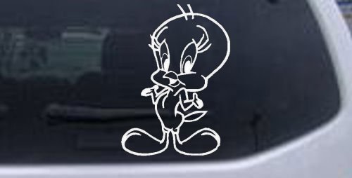 Tweety Bird Cartoons Car Window Wall Laptop Decal Sticker -- White 28in X 20 2inB0056015TY