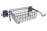 SCHULTE 7115-5040-50  Bike Rack and Basket, Granite Gray