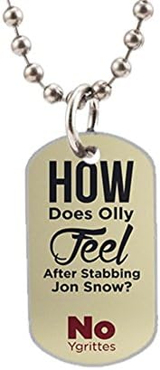Olly Jon Snow Funny Hand Personalized Photo Unique Custom Dog Tag Pendant Perfect Gift